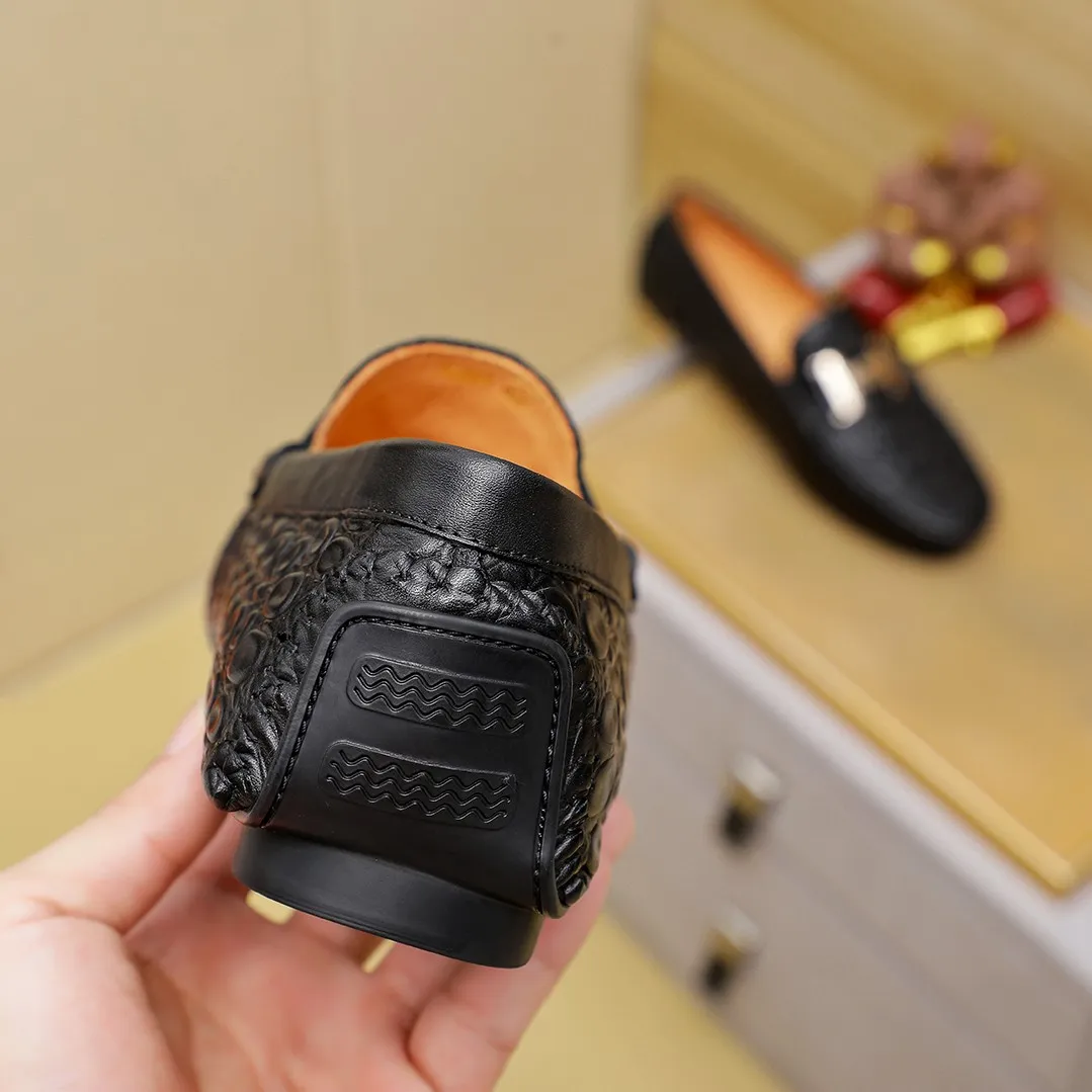Men's shoes 💰360 🕷🕷【HERMES】The same style as Hermès counters🇨🇳Classic slip-on shoes 1:1 mold opening💯Original quality🍓Using imported first-layer cowhide🍅Pigskin lining🌶🌶Super high-end men's leather shoes🇨🇳Solid and stable Very special🍇color, optional! Code number 38-45……